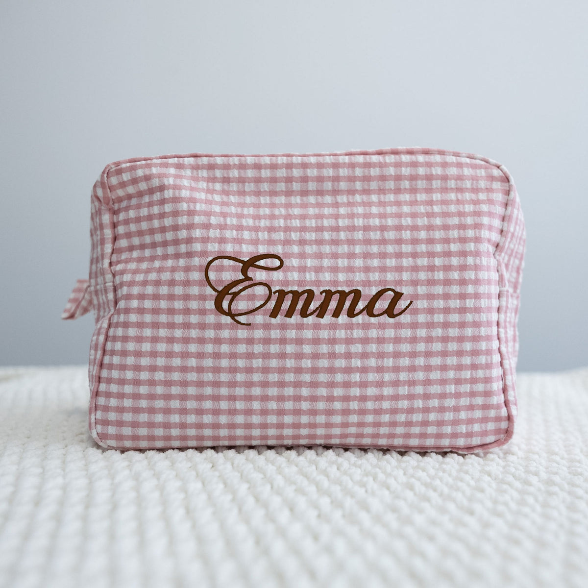 Custom Gingham Pouch