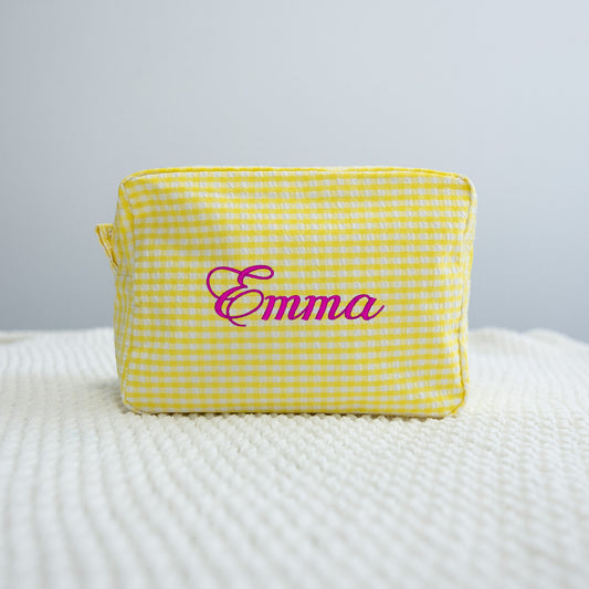 Custom Gingham Pouch