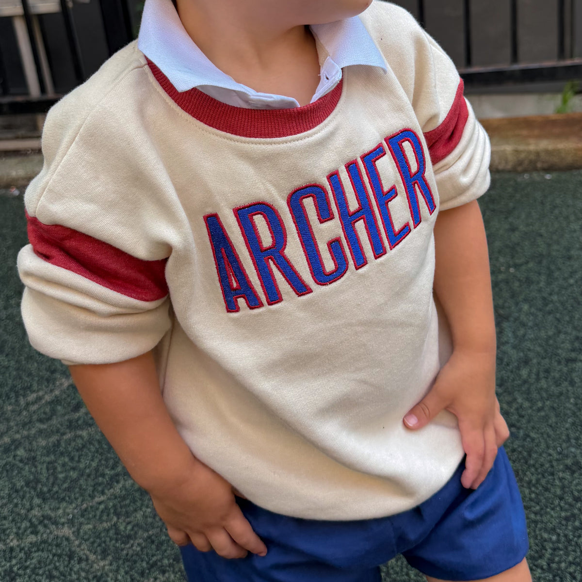 Custom Archer Embroidered Crewneck Sweatshirt