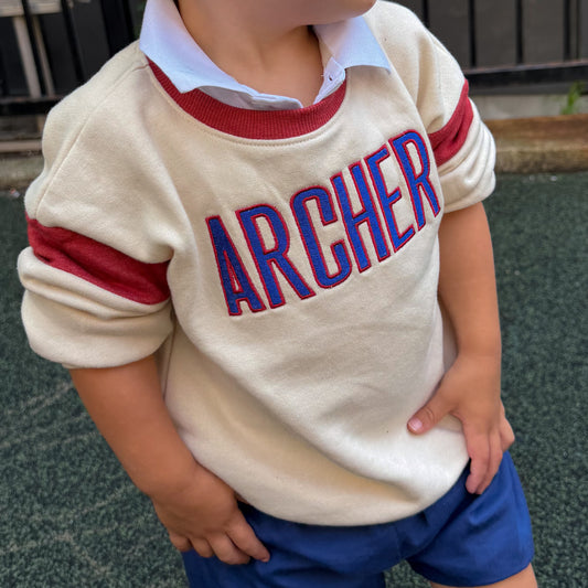 Custom Archer Embroidered Crewneck Sweatshirt